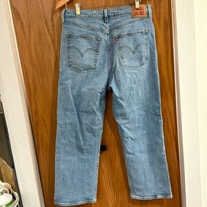 Levi’s Ribcage straight ankle jeans 32x27